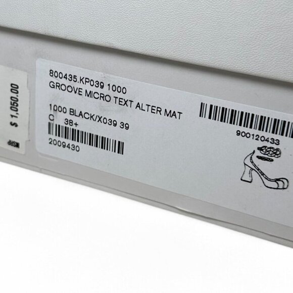 STELLA MCCARTNEY Groove Gold Chain Ankle Strap Pumps, Black, EU 38.5 NWT - Picture 15 of 16